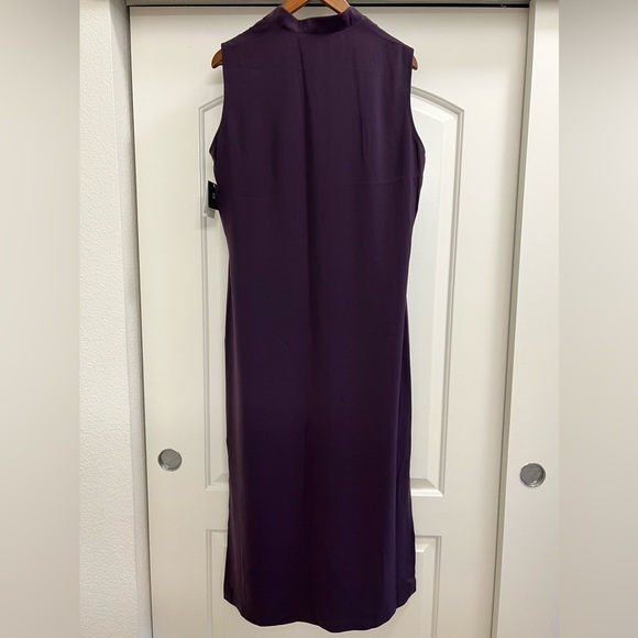 NWT Valerie Stevens Midi Shirt Dress with Standing Collar - Picture 3 of 8